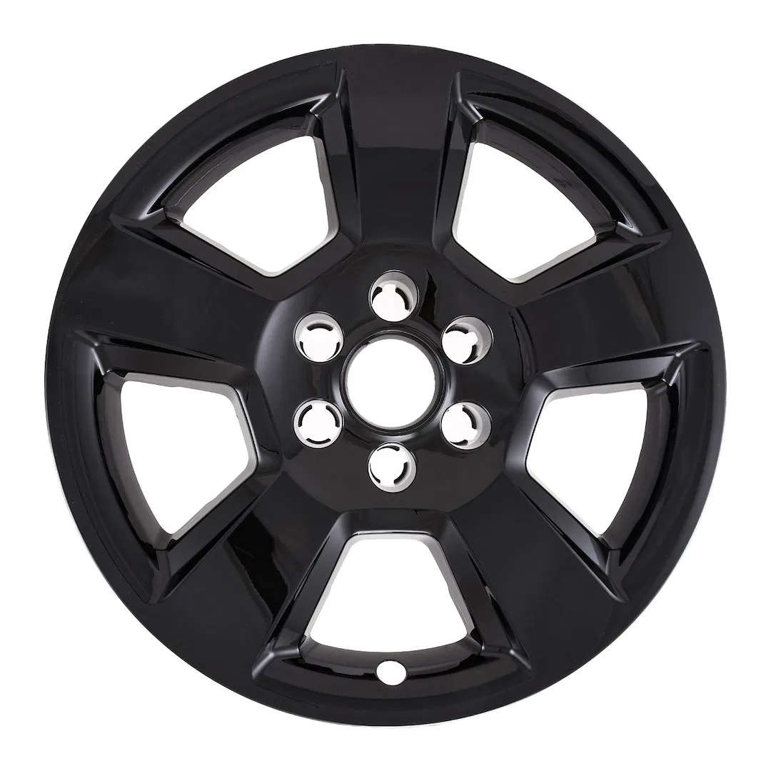 IWCIMP490BLK – COAST2COAST Wheel Skin, 20 Inch 5 Spokes Snap-On Painted Gloss Black ABS Plastic Not Compatible With S...